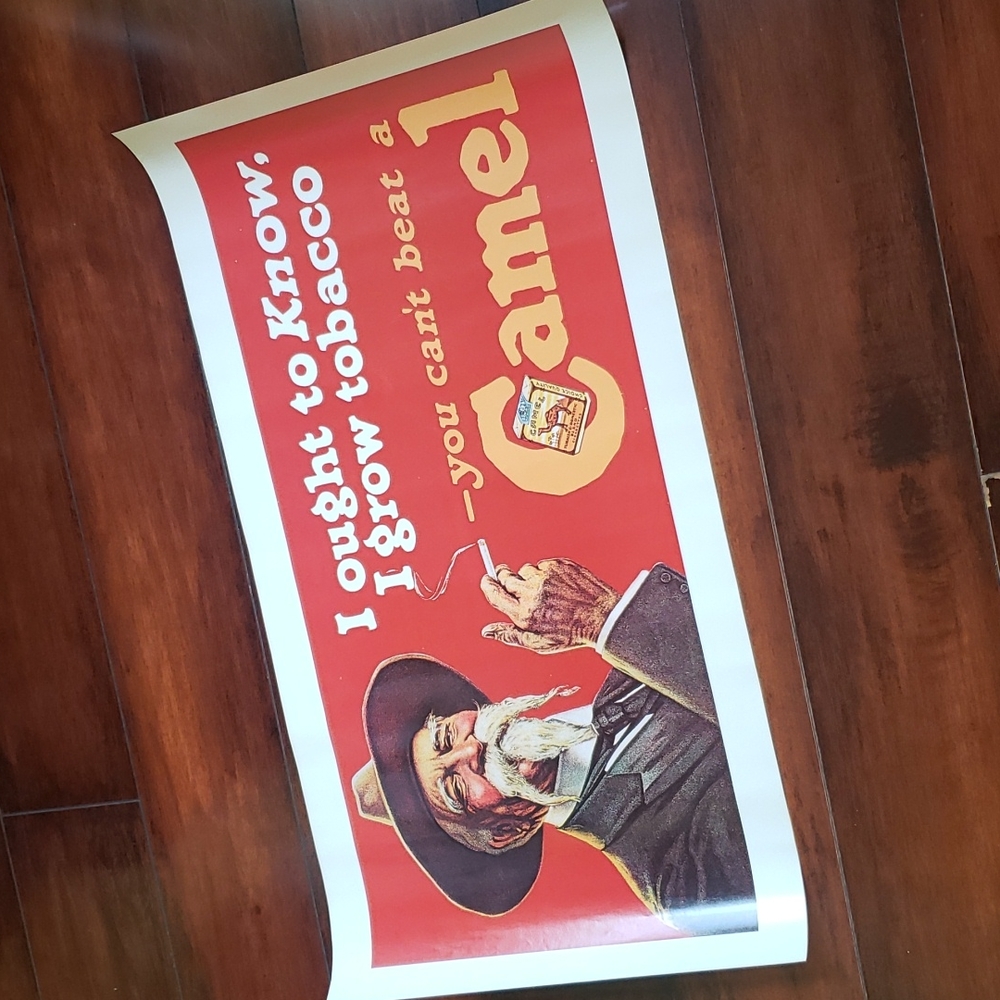 Vintage Camel Cigarette Poster